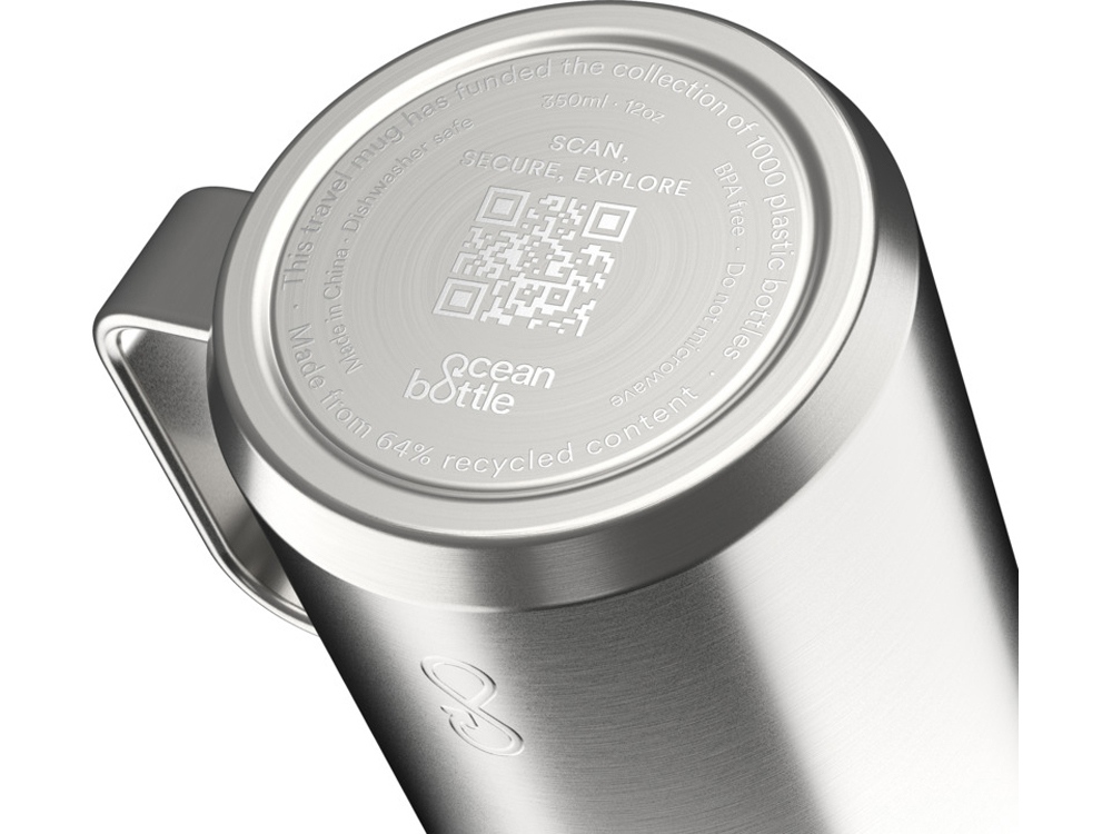 Ocean Bottle дорожная кружка-термос объемом 350 мл - стальной — изображение 5