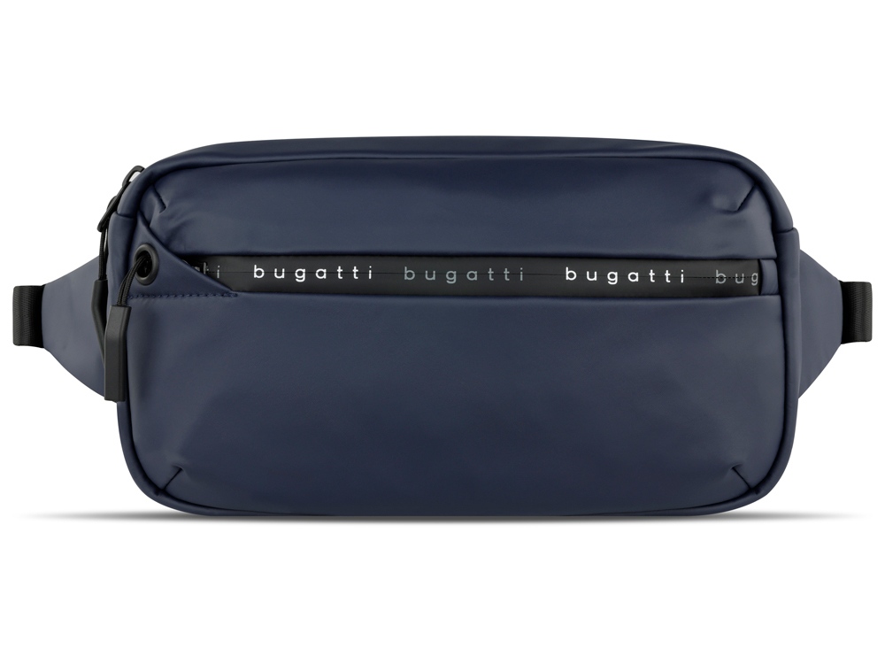 Сумка на пояс BUGATTI Blanc, синяя, тарпаулин/полиэстер, 26х5,5х13,5 см — изображение 2