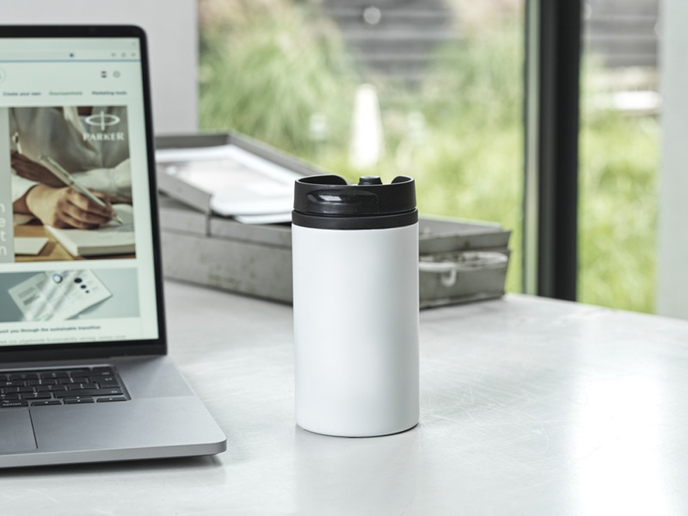 Термостакан Mojave из переработанной нержавеющей стали, сертифицированной по стандарту RCS, объемом 300 мл - Черный — изображение 5