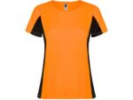 Футболка Shanghai женская, неоновый оранжевый/черный