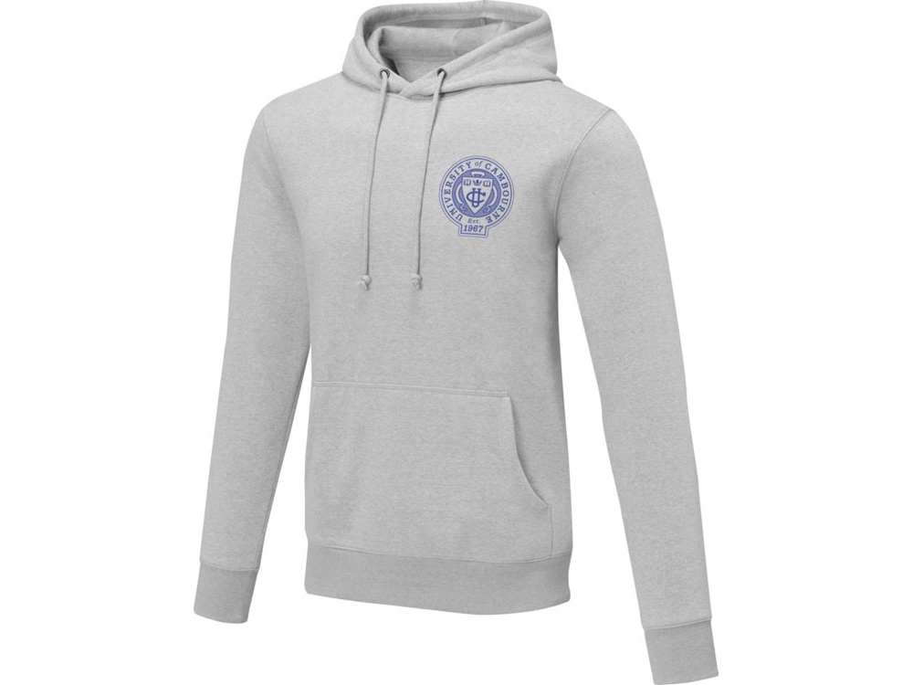 Charon Мужская толстовка с капюшоном, серый яркий — изображение 10