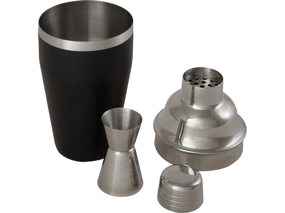 Шейкер для коктейлей Gaudie из переработанной нержавеющей стали, сплошной черный — изображение 5