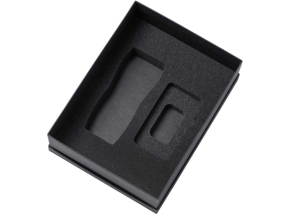 Подарочный набор c вакуумной термокружкой и повербанком С1, темно-синий — изображение 3