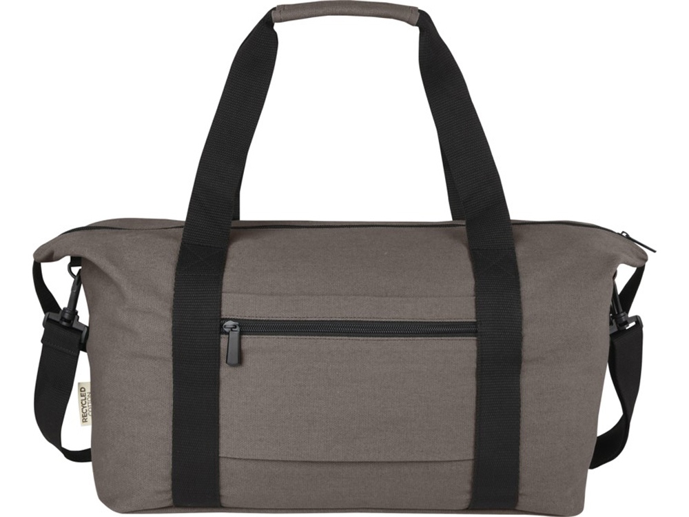 Спортивная сумка Joey из брезента, переработанного по стандарту GRS, объемом 25 л, серый — изображение 3