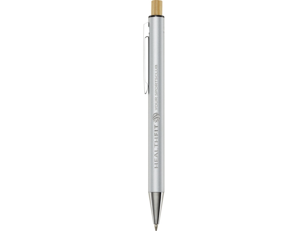 Cyrus шариковая ручка из переработанного алюминия, синие чернила - Серебристый — изображение 4