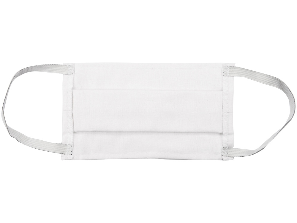 Маска для лица многоразовая из хлопка, белый — изображение 7