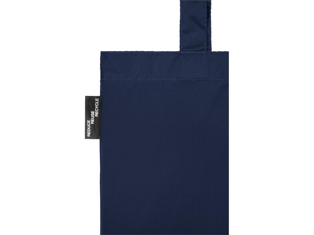 Эко-сумка Sai из переработанных пластиковых бутылок, темно-синий — изображение 5