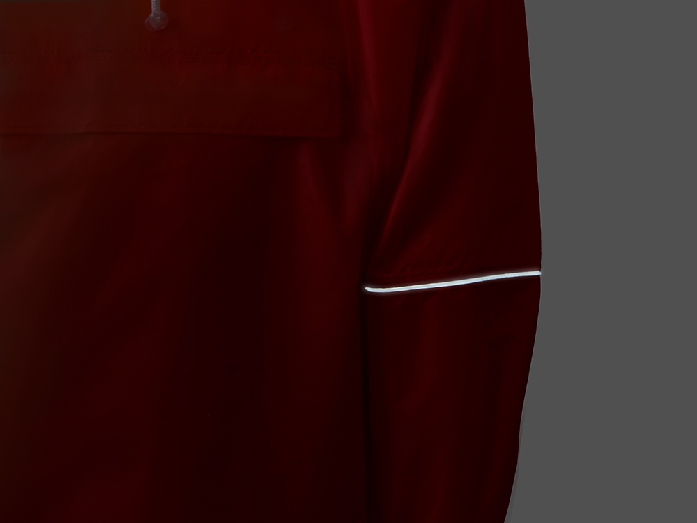 Дождевик - пончо Galaxy со светоотражающими элементами, красный — изображение 9