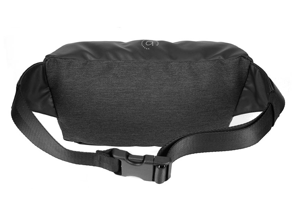 Сумка на пояс BUGATTI Universum, графитовая, полиэстер меланж/тарпаулин, 27х5х15 см, 1 л — изображение 7