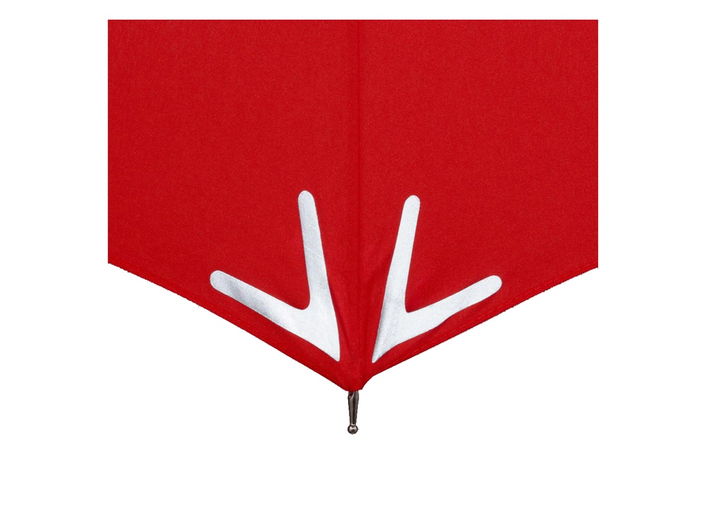 Зонт-трость 7571 Safebrella с фонариком и светоотражающими элементами, полуавтомат, серый — изображение 5