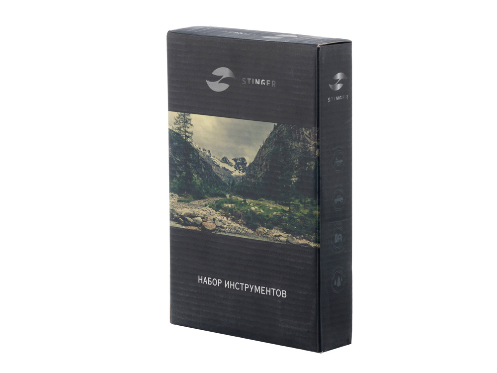 Набор инструментов Stinger, 18 инструментов, в пластиковом кейсе, 215x130x30 мм, белый — изображение 4
