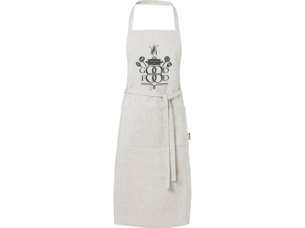 Pheebs 200 g/m2 recycled cotton apron, серый яркий — изображение 4