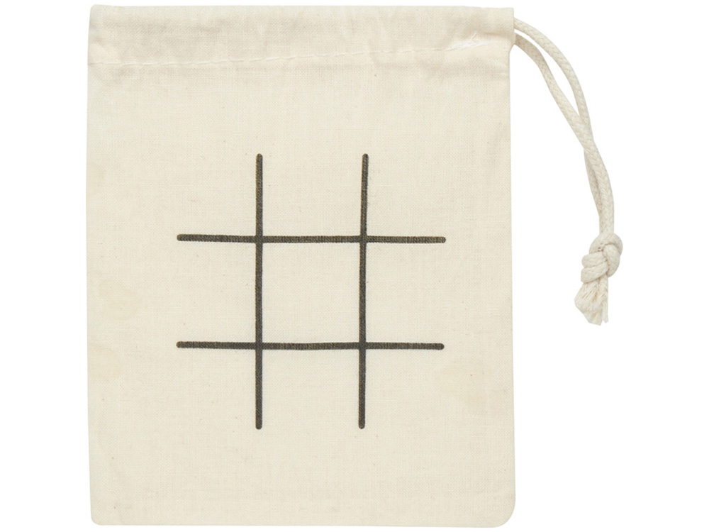 Деревянная игра в крестики-нолики в мешочке Whorl - Натуральный — изображение 3