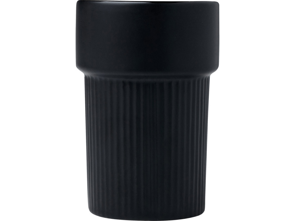 Fika стакан 340 мл с бамбуковым чехлом - сплошной черный — изображение 2