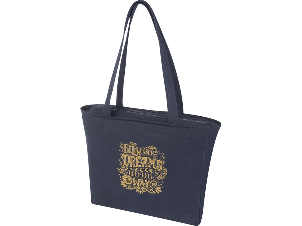 Weekender эко-сумка из переработанного материала Aware™ плотностью 500 г/м² - Нейви — изображение 6