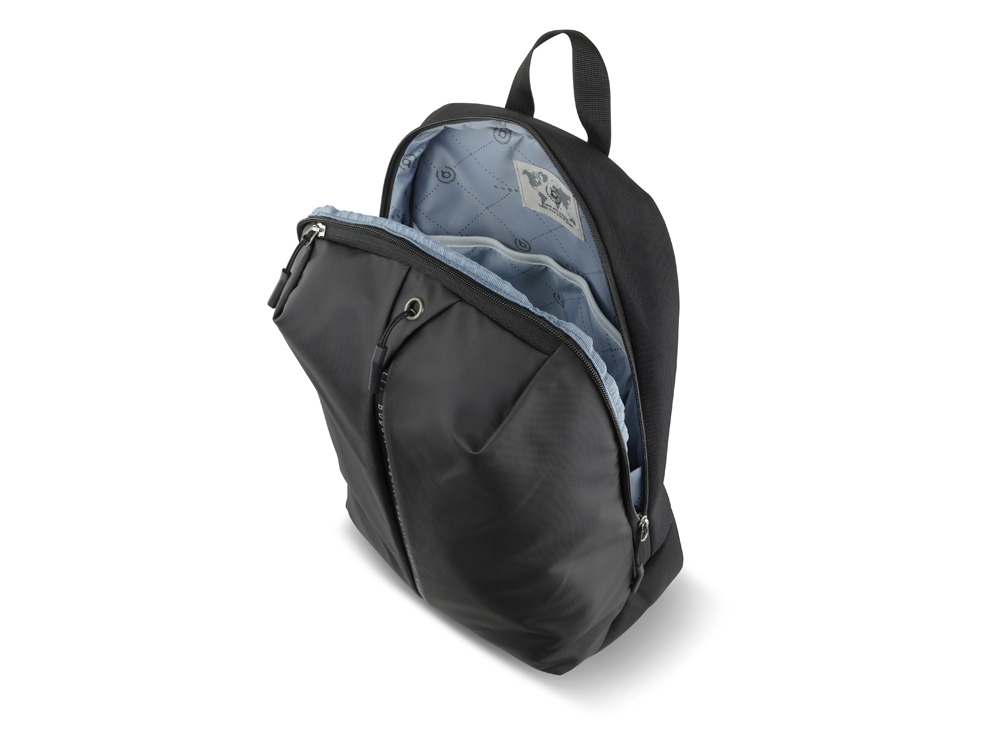 Рюкзак BUGATTI Blanc Delight, чёрный, нейлон RPET600D/тарпаулин/полиэстер, 32х15х45 см, 20 л — изображение 3