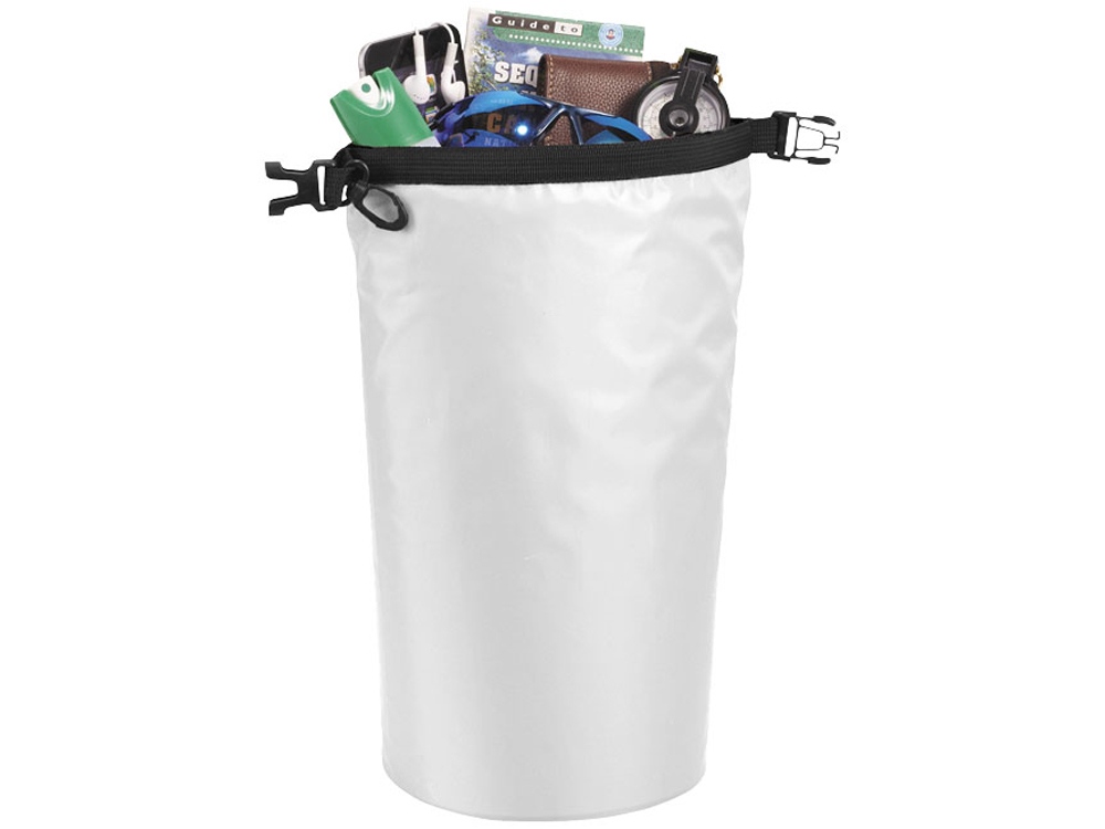 Походный 10-литровый водонепроницаемый мешок, белый — изображение 3