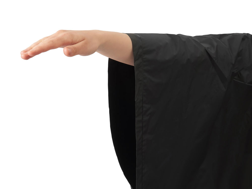 Пончо Hawaii c чехлом унисекс, черный — изображение 7