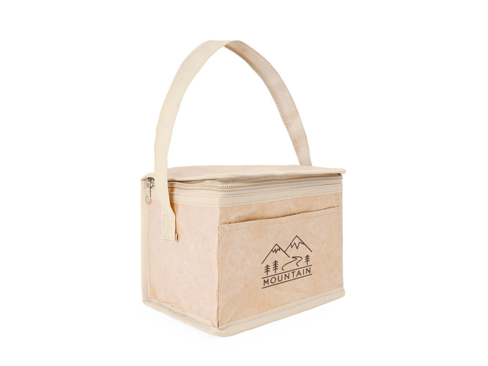 Сумка-холодильник MILANA из ламинированной крафт-бумаги, бежевый — изображение 3