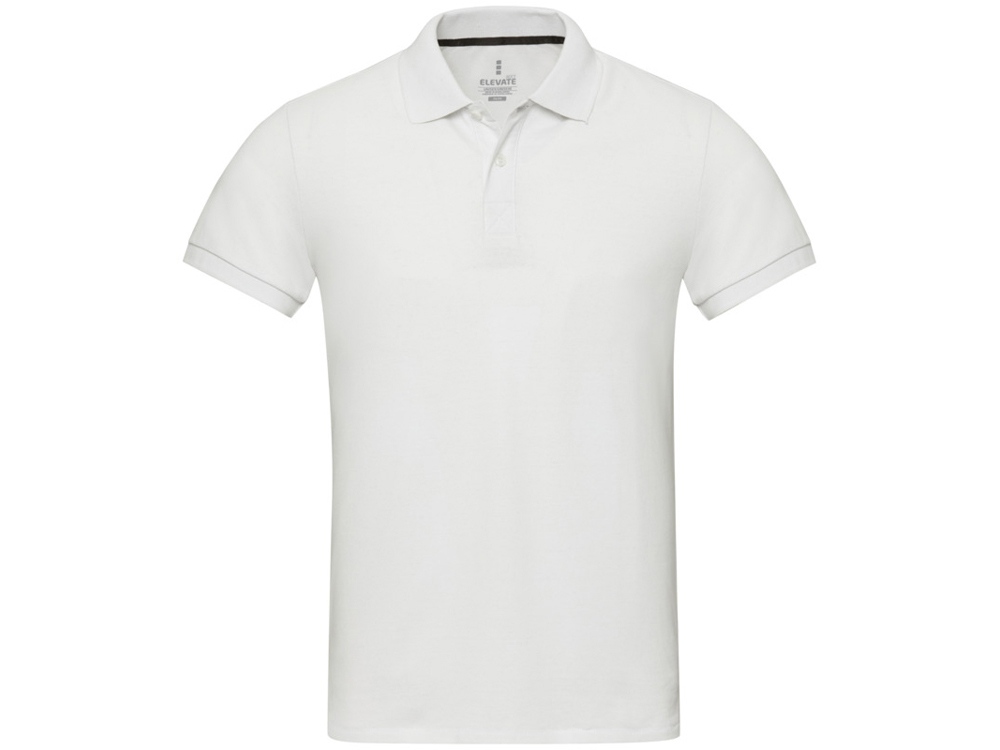 Emerald поло унисекс с коротким рукавом из переработанных материалов Aware™. - Белый — изображение 2