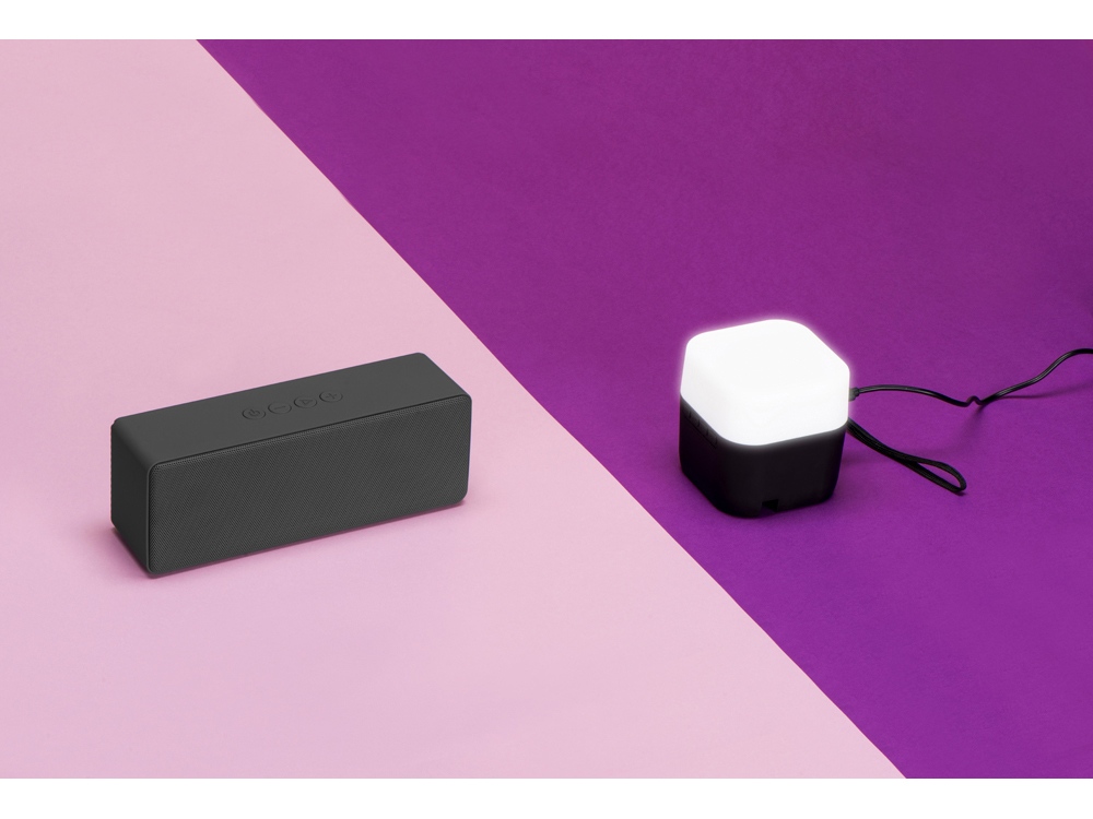 Портативная колонка Bar со стереодинамиками soft touch, серый — изображение 9