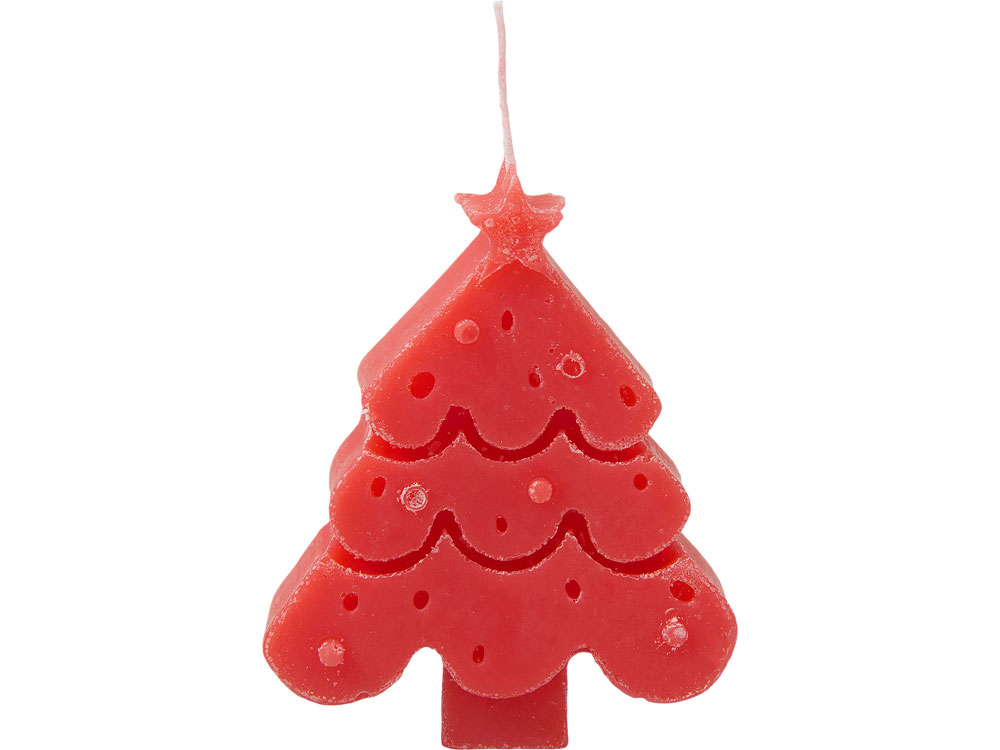 Свеча Елочка, красный — изображение 2