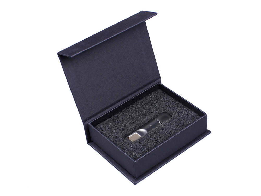 Металлическая флешка со сканером отпечатков пальцев в подарочной упаковке на 256 Гб, серебристый — изображение 6