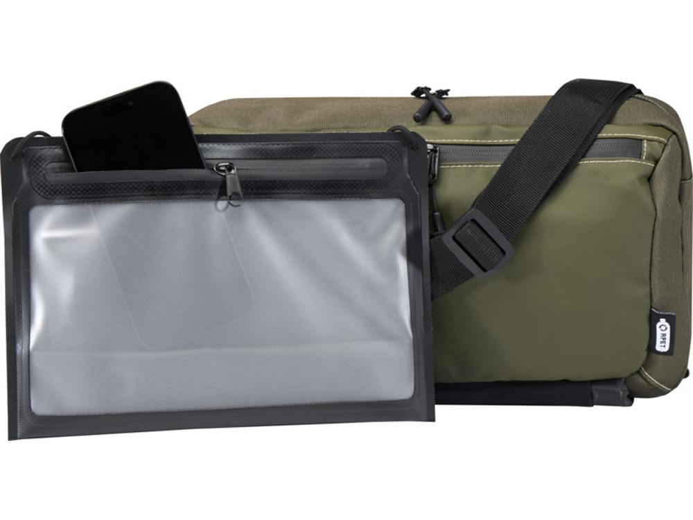 Roam модульная сумка-слинг из переработанных материалов, сертифицированных согласно GRS - Зеленый — изображение 5