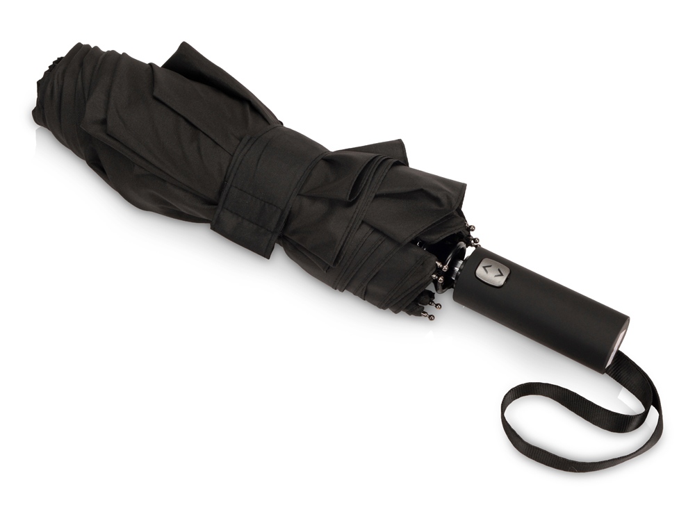 Зонт-автомат складной Canopy, черный — изображение 3
