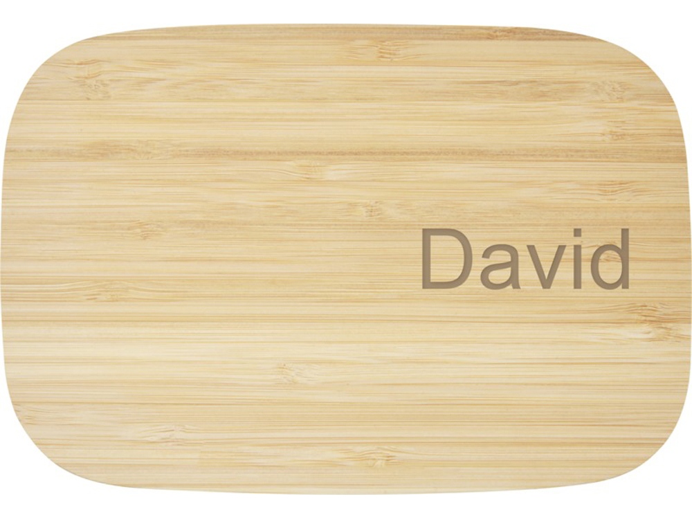 Tite Контейнер для обеда из нержавеющей стали с бамбуковой крышкой, серебристый — изображение 6