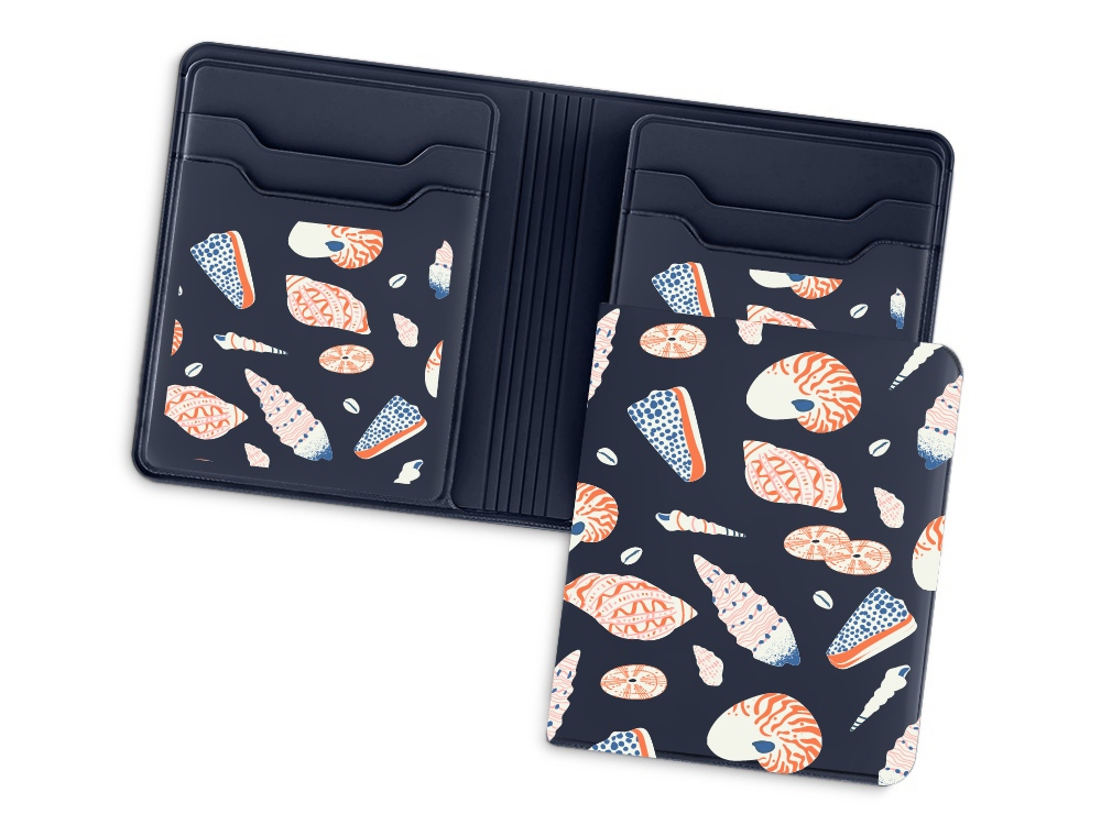 Картхолдер с отделением для наличных денег с возможностью полноцветной УФ-печати, софт-тач — изображение 4