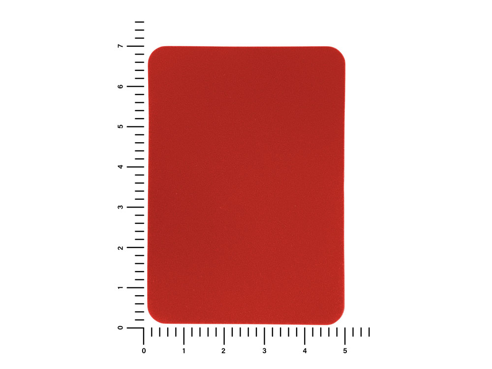 ПАТЧ ПРЯМОУГОЛНЫЙ nubuk (красный) 5,0 х 7,0 см — изображение 3