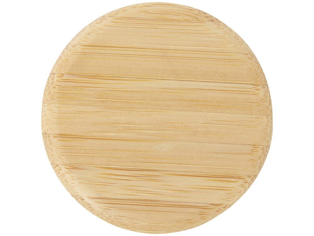 Стеклянная бутылка для воды Porto объемом 500 мл с силиконовой ручкой и бамбуковой крышкой - Brick — изображение 4