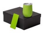 Подарочный набор с термокружкой и повербанком С1, 5000 mAh, зеленое яблоко