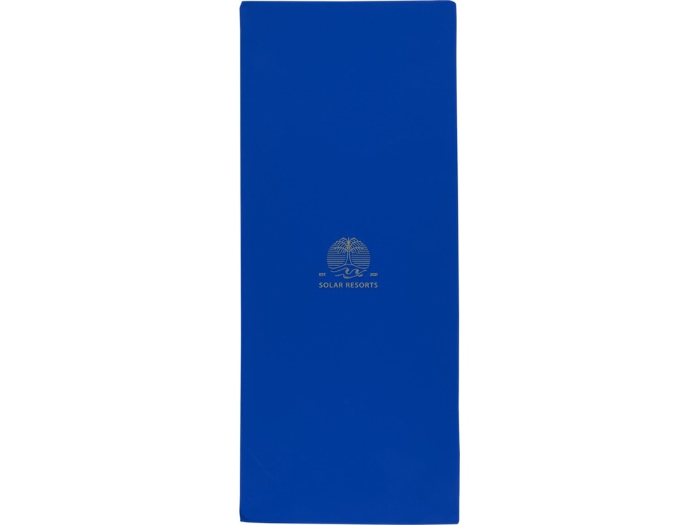 Lucas спортивное полотенце из переработанного полиэстера 30х80 см - Ярко-синий — изображение 6