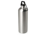 Одностенная бутылка для воды с карабином Oregon, изготовленная из нержавеющей стали, сертифицированной по стандарту RCS, объемом 750 мл - Серебряный