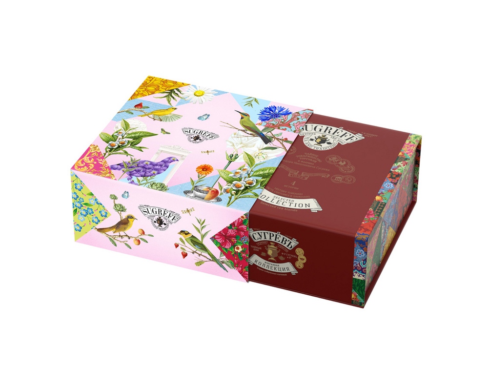 Подарочный набор c купажами чая и сладостями Весенние птицы — изображение 4
