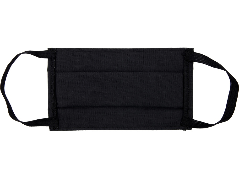 Маска для лица многоразовая из хлопка, черный — изображение 7