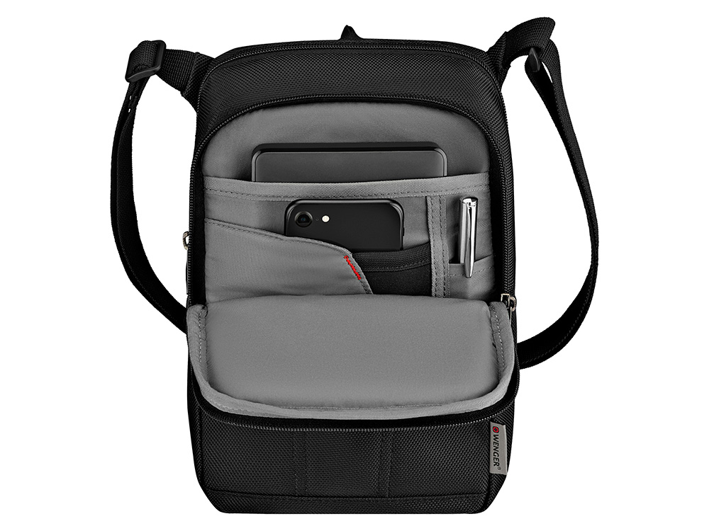 Сумка WENGER BC First для ношения через плечо,чёрный, 100% полиэстер, 21х28х9 см, 4 л — изображение 4