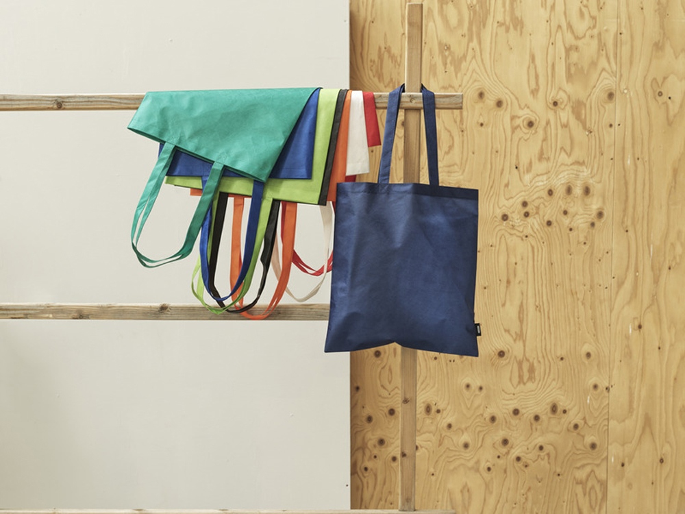 Zeus эко-сумка из нетканого материала, переработанного по стандарту GRS, объемом 6л - Черный — изображение 4