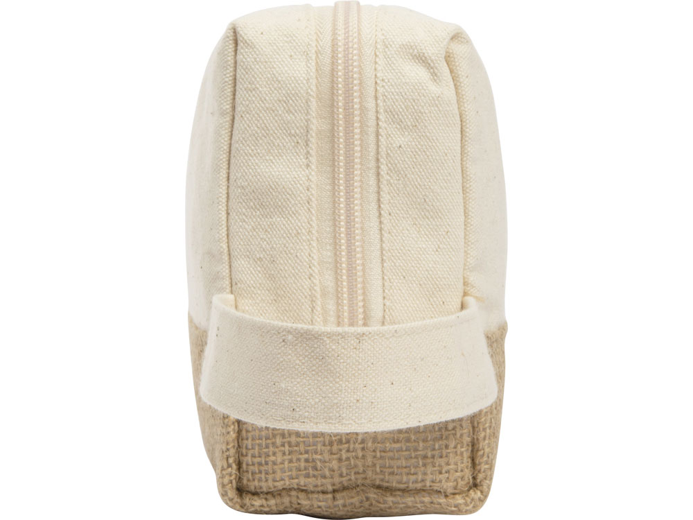 Косметичка Jute с ручкой из хлопка и джута, натуральный — изображение 6