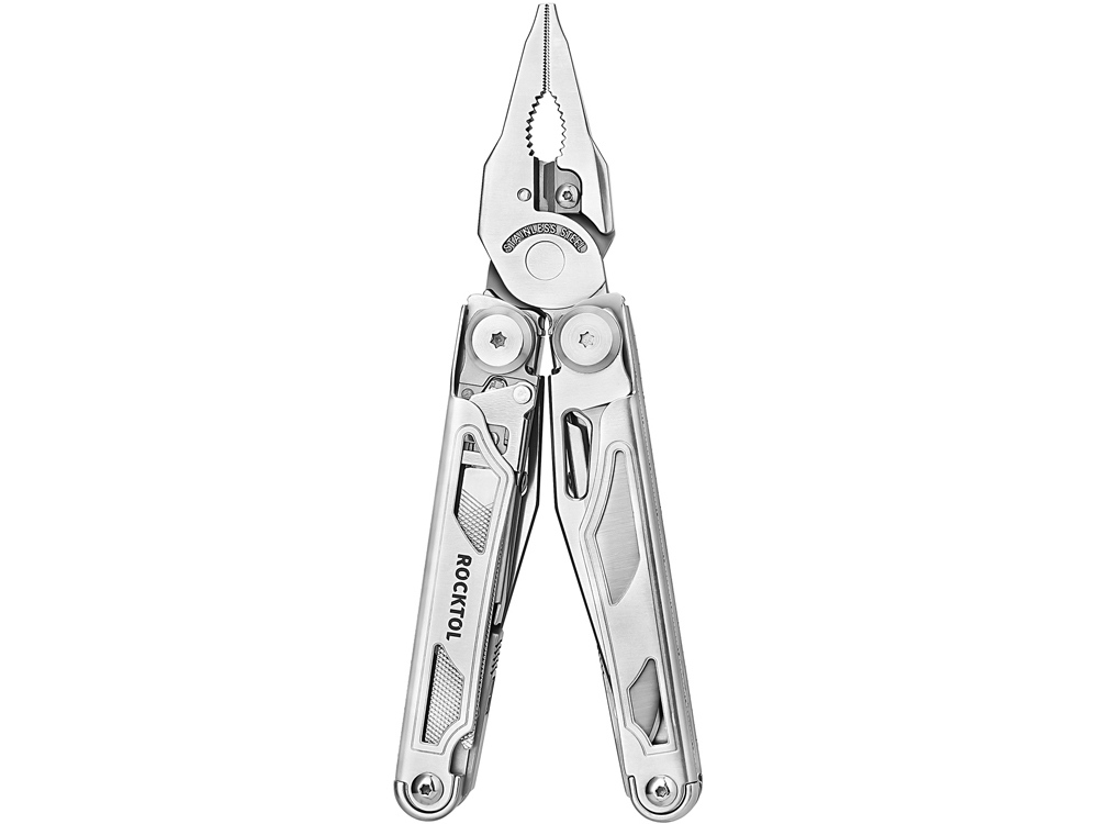 Мультитул Rocktol 29 в 1 со сменными резцами и пилой, нержавеющая сталь, нейлоновый чехол — изображение 5