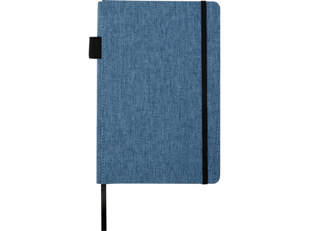 Блокнот Orin, формат А5, из переработанного ПЭТ, синий — изображение 2