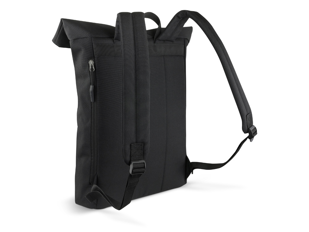 Рюкзак BUGATTI Blanc Delight, чёрный, нейлон RPET600D/тарпаулин/полиэстер, 41х13х46 см, 15 л — изображение 7
