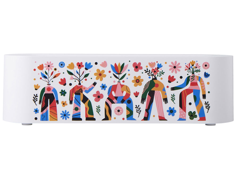 Увлажнитель с эффектом пламени Flame, белый с УФ-печатью DTF — изображение 2