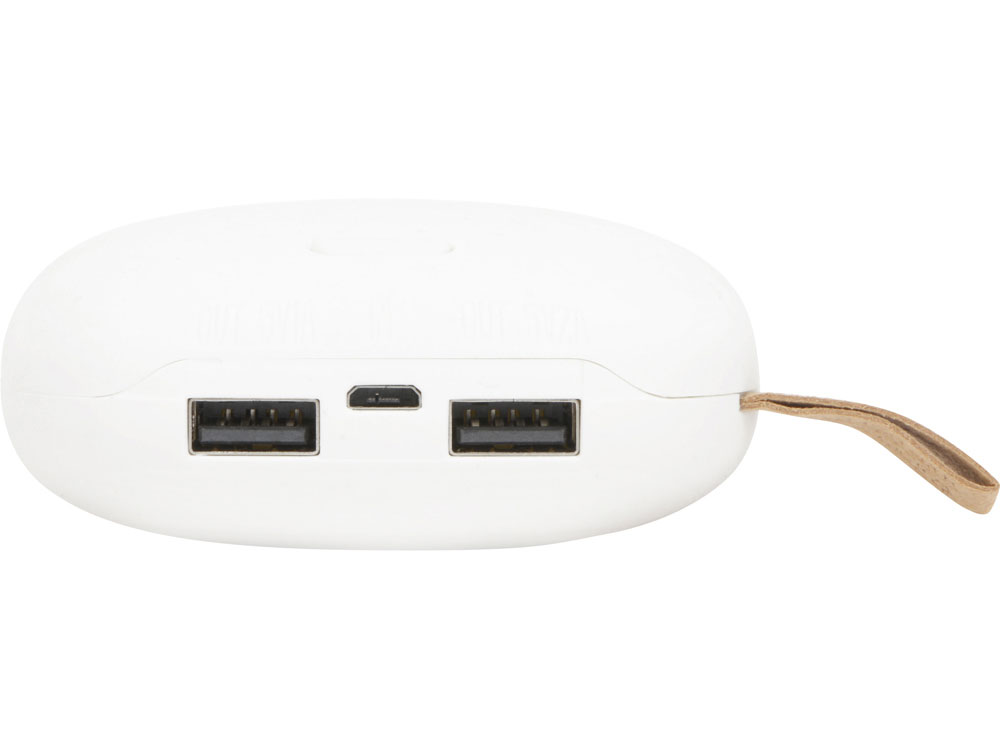 Внешний аккумулятор в форме камня Stone, 10400 mAh, белый — изображение 6