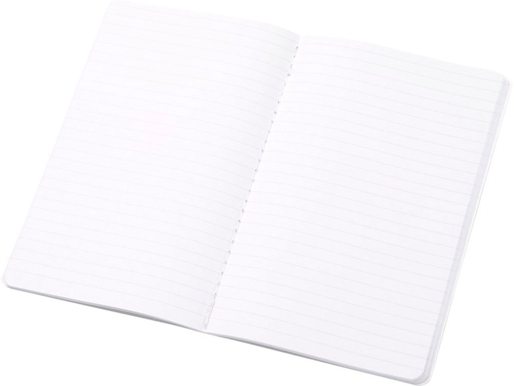 Блокнот Fabia с переплетом, изготовленный из рубленой бумаги, белый — изображение 4