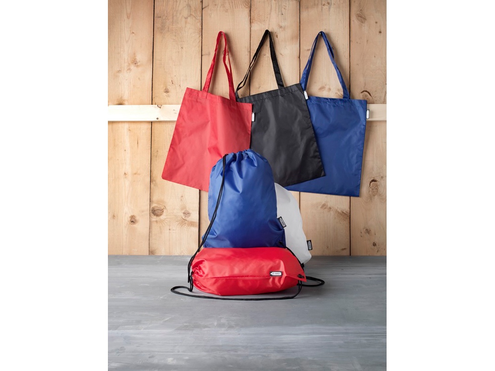 Эко-сумка Sai из переработанных пластиковых бутылок, синий — изображение 6