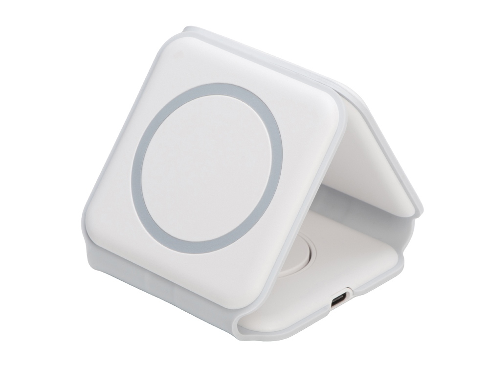 Беспроводное зарядное устройство 3-в-1 Road, 15 Вт, белый — изображение 3