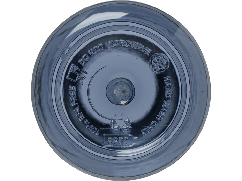 Illuminate бутылка для воды из переработанного PET-пластика, объемом 600 мл - Синий — изображение 5